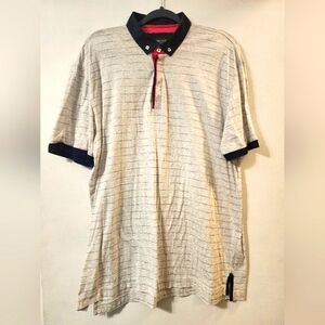 Maceoo Mozart Dottedline White Polo Size XL